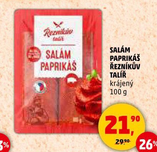 Salám Paprikáš Řezníkův talíř