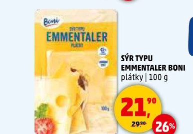 Sýr ementálského typu Boni