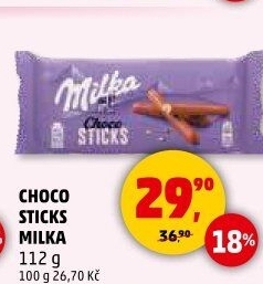 Tyčinky čokoládové Choco Sticks Milka