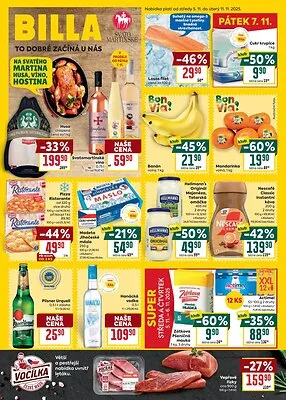 akční leták BILLA 5.11.2025-11.11.2025