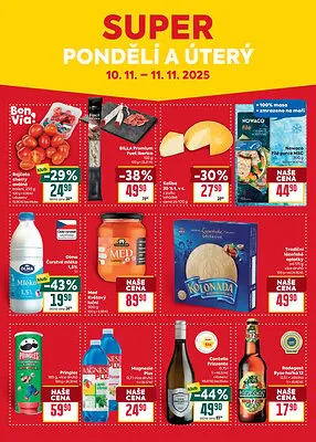 akční leták BILLA 5.11.2025-11.11.2025