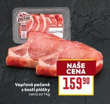 Vepřová pečeně s kostí plátky