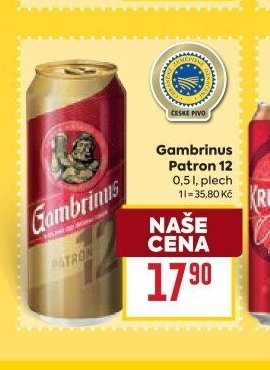 Gambrinus Patron 12 0,5 l, plech
