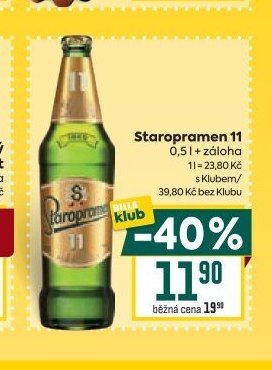 Staropramen 11 0,5 l + záloha