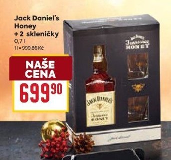 Jack Daniel's Honey + 2 skleničky