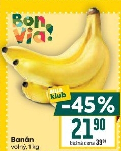 Banány Billa Bonvia