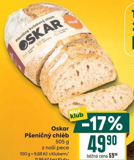 Chléb pšeničný Oskar Minit