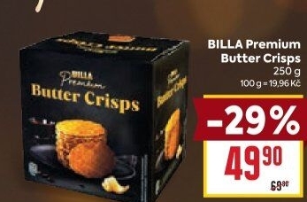 Lupínky Butter Crisps Premium Billa