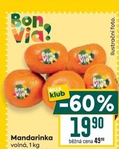 Mandarinky Billa Bonvia