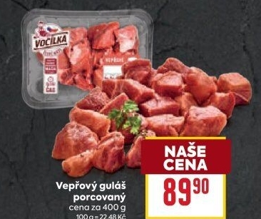 Maso na guláš vepřové Vocílka