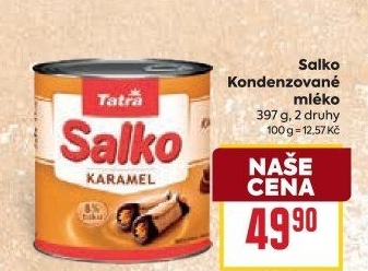 Mléko kondenzované Salko Tatra