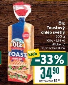 Toustový chléb Sandwich Soft Ölz