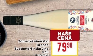Vína Zámecké vinařství Bzenec - svatomartinské