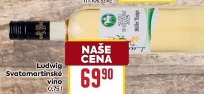 Víno Vinařství Ludwig - svatomartinské