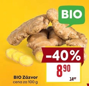 Zázvor čerstvý bio