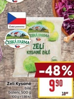 Zelí bílé kysané Česká farma