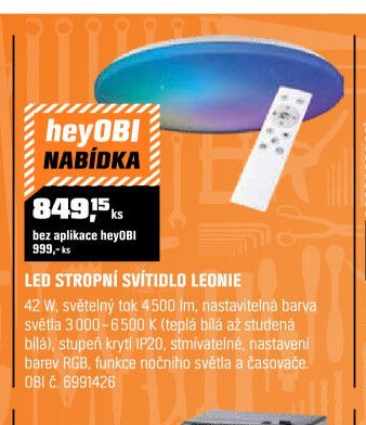 LED STROPNÍ SVÍTIDLO LEONIE