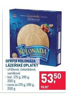 Opavia Kolonáda lázeňské oplatky