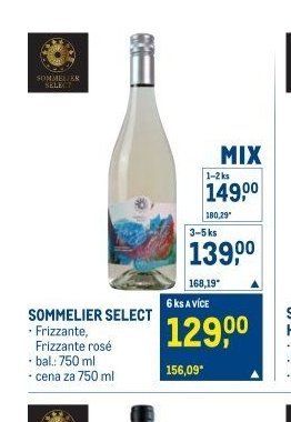 SOMMELIER SELECT Frizzante, Frizzante rosé - Makro akcniletaky.com