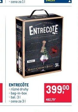 ENTRECOTE různé druhy