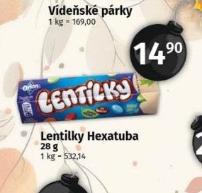 Lentilky Hexatuba