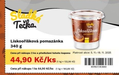 Lískooříšková pomazánka