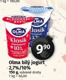 Bílý jogurt Olma