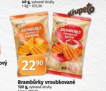 Brambůrky Vroubkované Křupeto Coop
