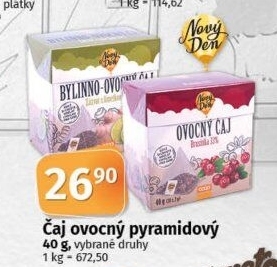 Čaj ovocný Nový den - pyramidový