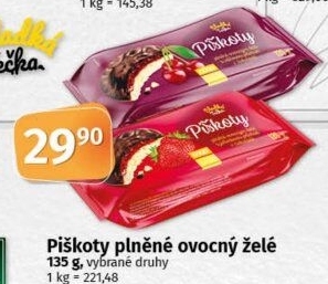 Čokopiškoty Sladká tečka