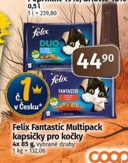 Kapsičky pro kočky Fantastic Felix Purina