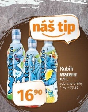 Ochucená voda Waterrr Kubík