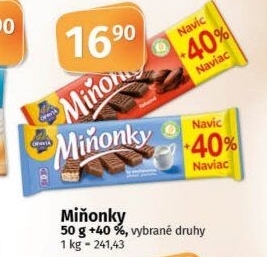 Oplatky Miňonky Opavia