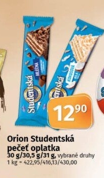 Oplatky Studentská pečeť Orion