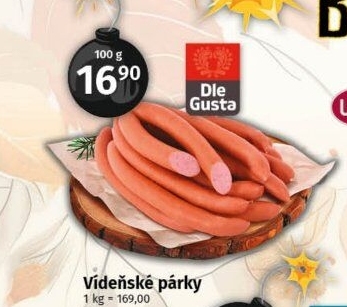 Párky vídeňské Dle Gusta