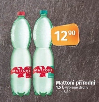 Přírodní voda Mattoni