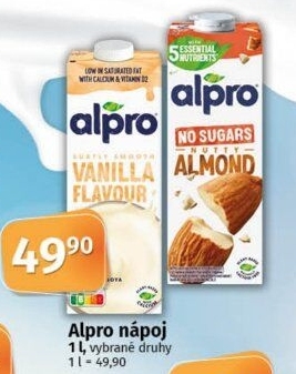 Rostlinné nápoje Alpro