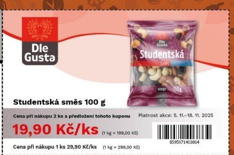 Směs Studentská Dle Gusta