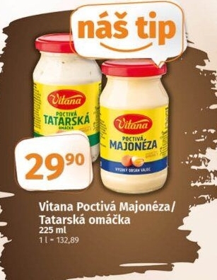 Tatarská omáčka poctivá Vitana