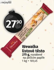 Těsto listové Wewalka