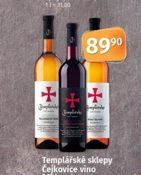 Vína Templářské sklepy Čejkovice
