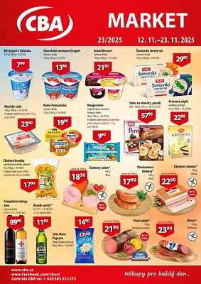 akční leták CBA 12.11.2025-23.11.2025
