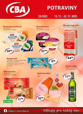akční leták CBA 12.11.2025-23.11.2025