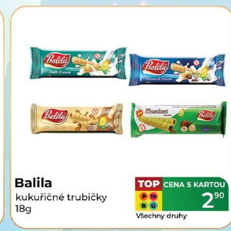 Kukuřičné trubičky bez lepku Balila