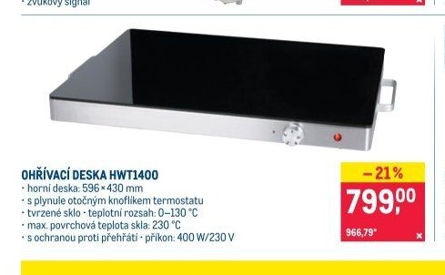 OHŘÍVACÍ DESKA HWT1400
