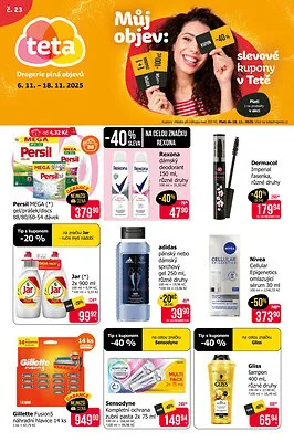 akční leták Teta drogerie 6.11.2025-18.11.2025