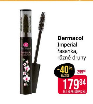 Dermacol Imperial řasenka, různé druhy