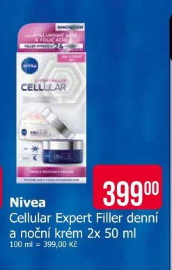 Nivea Cellular Expert Filler denní a noční krém 2x 50 ml