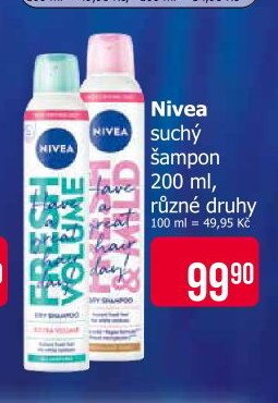 Nivea suchý šampon 200 ml, různé druhy