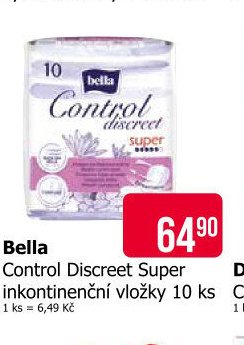 Bella Control Discreet Super inkontinenční vložky